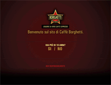 Tablet Screenshot of caffeborghetti.com